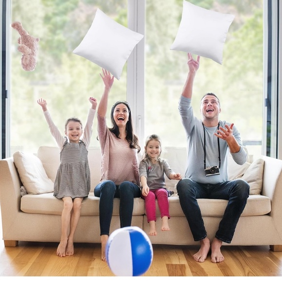 Bedding Throw Pillows Insert (Pack of 2 18 x 18” Bed Couch Decorative Pillows - Picture 6 of 8